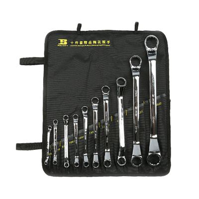 波斯(BOSI) 荧光系列精品套装梅花扳手 10件套 套