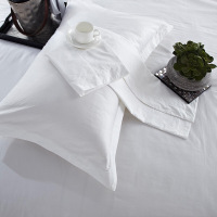 洛菲源 60S*60S提花枕套 星级酒店宾馆招待所常用白枕套60*90cm条