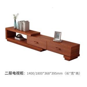 森美人中式茶几电视柜组合现代简约客厅储物柜地柜小户型卧室可伸缩边柜