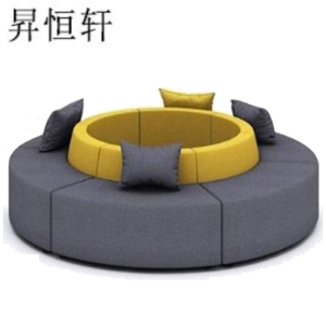 昇恒轩 创意沙发商场大厅接待区会客组合办公室个性沙发定制 SHX-047 米(SHX-047)