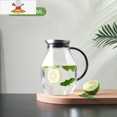凉水壶家用可高温玻璃水壶大容量冷水壶耐热装水凉水杯套装 敬平