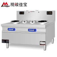 明焌佳宝商用豪华电磁灶 炒灶 加厚不锈钢机身 纯铜线圈 防水设计 智能机芯 双炒双温