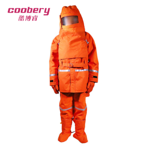 酷博睿(coobery) DTXF-93-II(E)消防员防护服 消防隔热服套装 橘红色 [欧盟认证]