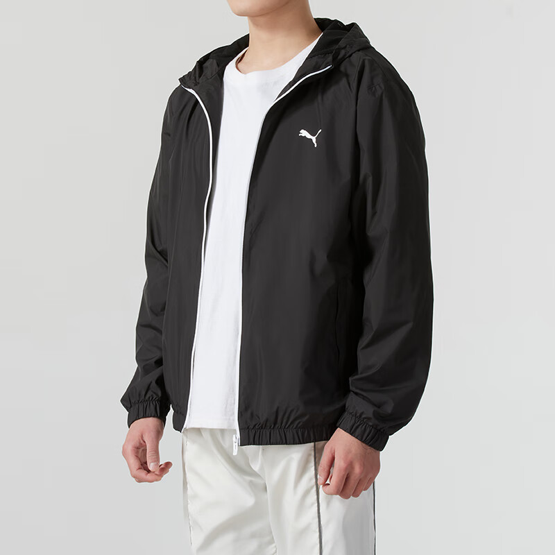 彪马(PUMA)男装新款时尚休闲舒适上衣梭织夹克外套691345-01 ZP