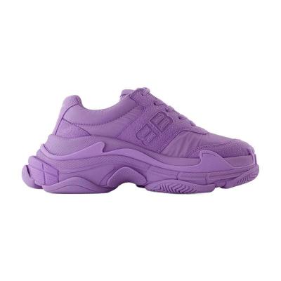 巴黎世家(Balenciaga)女跑步鞋尼龙绒面橡胶底透气舒适轻便运动鞋