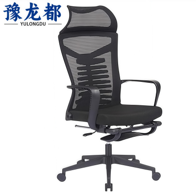 豫龙都人体工学椅 网面把