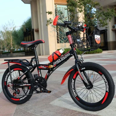 儿童折叠山地自行车18/20/22/24寸男孩女孩变速碟刹中大童学生车