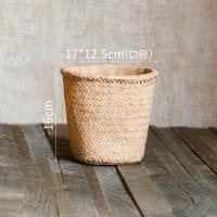 美帮汇水泥花器装饰花盆花瓶编造型盆栽桌面摆件多肉阳台创意 编织造型花器(A)底部已打孔 中