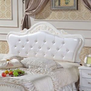 欧式床头板软包靠背双人床1.5/1.8米公主烤漆床头板简约现代