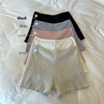 安全裤女夏季防走光薄款冰丝短裤可内外穿竖螺纹打底保险裤