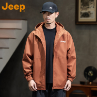 JEEP吉普户外冲锋夹克男士春季2025新款宽松防风休闲工装外套春装
