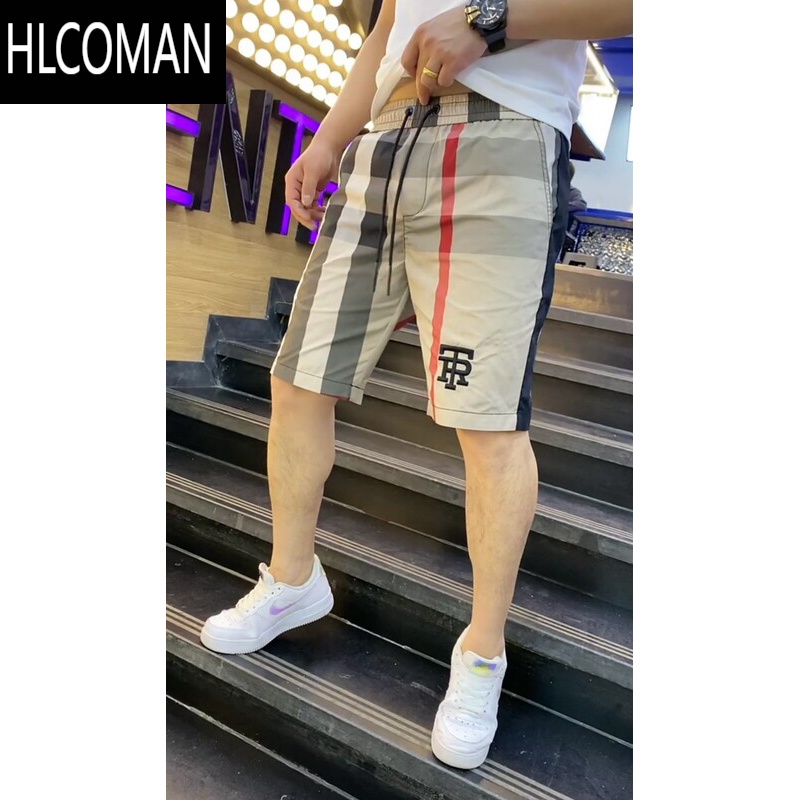 HLCOMAN2025年夏季薄款男士短裤网红休闲宽松五分裤运动裤短裤沙滩裤801
