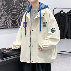 外套男春秋2023新款宽松帅气学生ins潮流港风夹克上衣