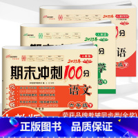 人教版 语文+数学+英语 六年级下 [正版]3本2023春新版期末冲刺100分试卷 语文数学英语全套3本 小学六年级下册