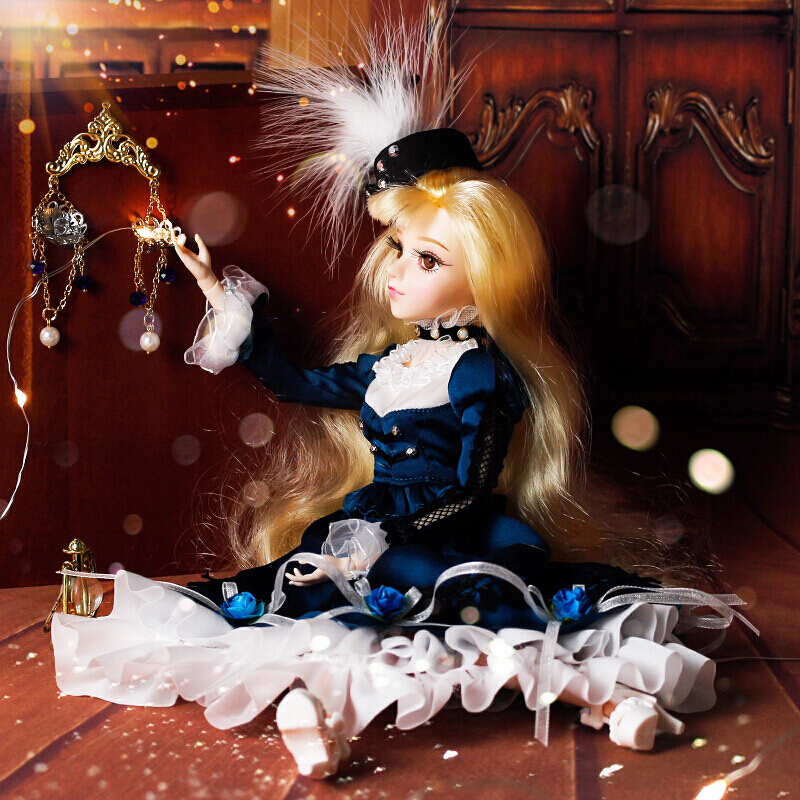 娃娃公主洋娃娃仿真关节娃娃动漫人偶 儿童生日套装 十二星座