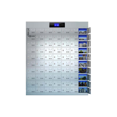 利特莱依不锈钢员工食堂消毒碗柜餐厅紫外线高温餐盘餐具柜多格饭盒储物柜70门碗柜 紫外线消毒