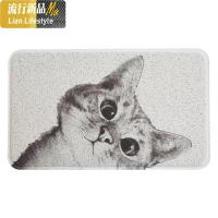 猫咪丝圈地垫进垫易清洗可裁剪厨房防水防滑脚垫入户垫子 三维工匠地毯