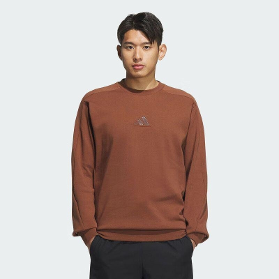 Adidas阿迪达斯男装新款运动针织舒适圆领卫衣套头衫 JZ8421 C