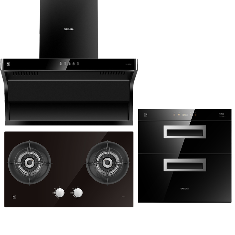 樱花(sakura)烟灶消套装7字型抽油烟机家用顶吸侧吸式油烟机cxw-280