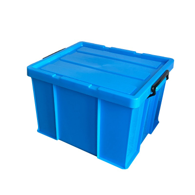 臻远ZY-SNXD-83收纳储物箱长方形物流中转箱带盖子 470*390*300mm