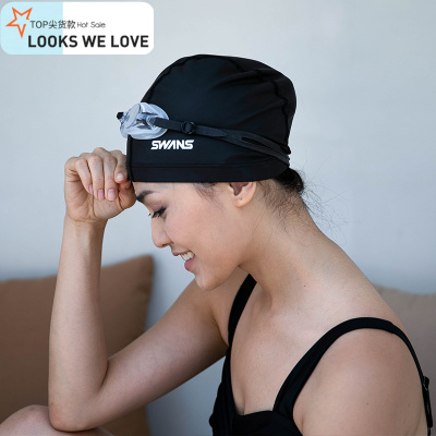 00七色王国儿童泳帽男孩卡通游泳布帽中大童宝宝女孩帽子男童女童游泳