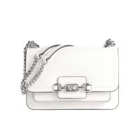 迈克·科尔斯(MICHAEL KORS)白色徽标斜挎包翻盖开合小巧便携女士