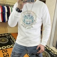 欧货24秋冬新款长袖体恤卫衣男装潮流炫彩印花上衣套头打底衫男士