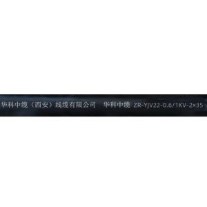 华科中缆 铠装铜芯线 ZR-YJV22-0.6/1KV-2×35 /米