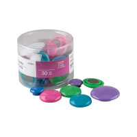 史泰博 YD 办公用品 圆形彩色磁粒黑板教学白板贴磁扣磁贴磁吸30/20mm