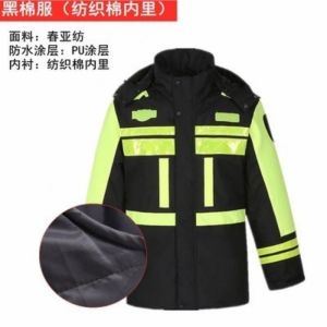 户外 分体雨衣雨裤 套装男士 加绒加棉加厚 保暖双层 交通保安反光雨衣