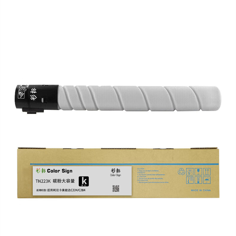 彩标 TN223K 约23500页 适用柯尼卡美能达C224/C284 墨粉盒 (计价单位:只) 黑色