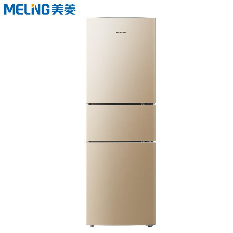 美菱(meling) bcd-221wp3cx 221升 三门冰箱 家用 风冷无霜 变频静音