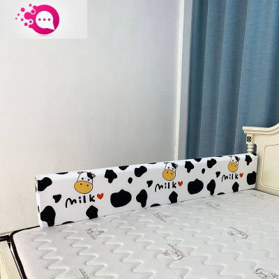 敬平床围栏宝宝防摔防护栏婴儿床挡三面组合儿童一边软包防掉单边1.8米白色小萌牛一条装一片