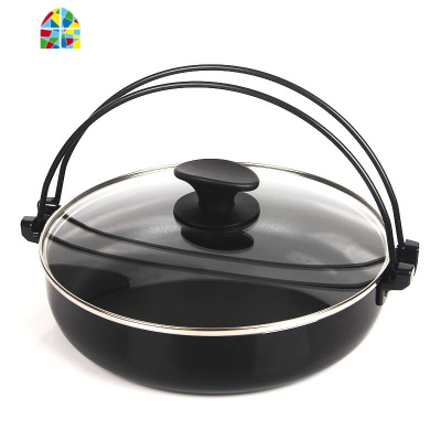 寿喜锅无涂层不粘锅日式带提手炖锅焖烧锅电磁炉通用 FENGHOU