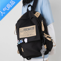 封后书包韩版原宿女ins日系小众大容量大学生高中生男潮牌双肩包书包学生