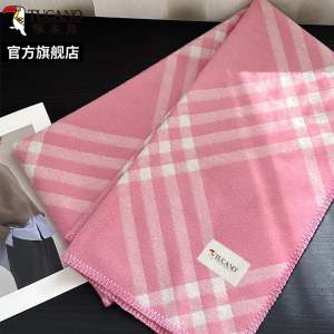 啄木鸟2025年新款氛围感黑白双面围巾女冬季高级感格子保暖披肩男