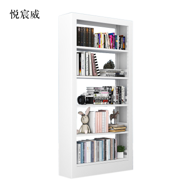 悦宸威图书馆书架阅览室货架资料档案架钢制书架单面五层主架