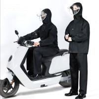 惠铁分体式双层雨衣雨裤套装亚春纺套