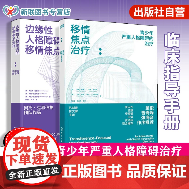 边缘性人格障碍的移情焦点治疗 临床指导手册 移情焦点治疗 青少年严重人格障碍的治疗 精神科医生心理学家人格障碍临床指导手