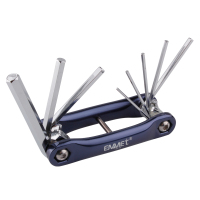 埃米顿 高档8件套折叠式公制平头内六角扳手