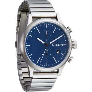 Nixon男士银蓝双色不锈钢计时防水休闲商务腕表