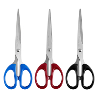 宝克(BAOKE)SR1508 180mm中号不锈钢剪刀 办公家用生活剪刀 颜色随机 1把