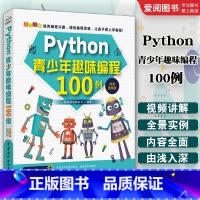 Python青少年趣味编程100例 [正版]Python青少年趣味编程100例 python少儿编程课程编程入门零基础自