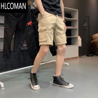 HLCOMAN男士5分裤休闲夏季薄款工装短裤潮流宽松五分马裤潮牌ins中裤