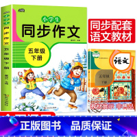 五年级同步作文下册 小学四年级 [正版]新版 同步作文四年级上册人教下册三五六年级语文同步小学生版4年级作文大全356写