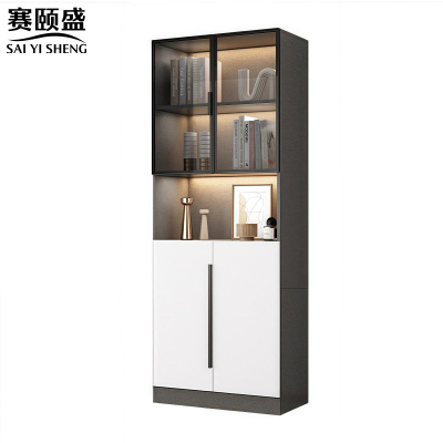 赛颐盛玻璃书柜60*32*200cm台