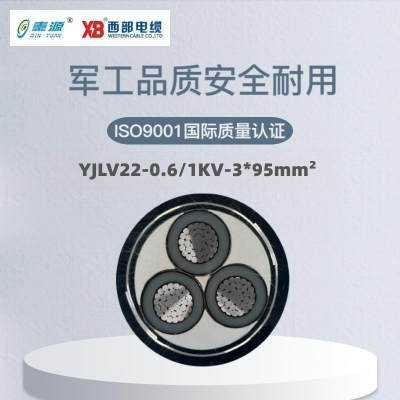 秦源牌 YJLV22-0.6/1KV-3*95mm² 铝芯电力电缆 元/米 定制商品 联系客服