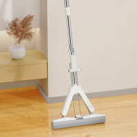 爱格(aige)吸水海绵拖把2022新款懒人家用免手洗挤水胶棉头拖布一拖地净YT66