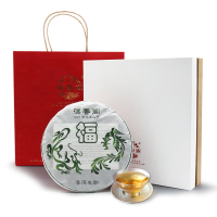 滇香阁普洱茶生茶龙凤福饼357g茶饼礼盒送礼自饮皆可勐海茶区香气足