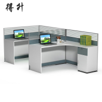 得升屏风位屏风办公桌 1400*1400*1150 张